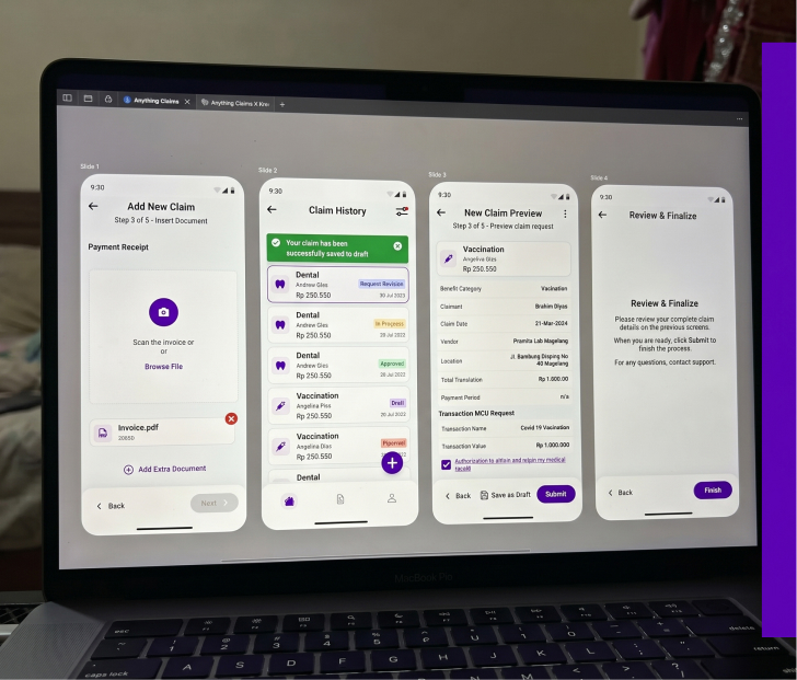 MIVIS desktop dashboard